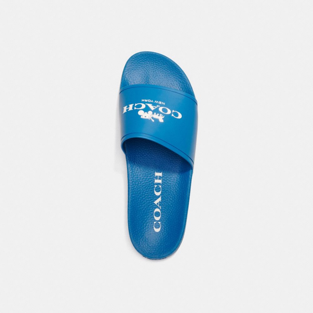 COACH®,スライド・コーチ,スニーカー&サンダル,ﾌﾞﾙｰ ｼﾞｪｲ