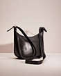 COACH®,VINTAGE JANICE RICCARDI-DISANTO'S LEGACY BAG,Glovetanned Leather,Large,Brass/Black,Angle View