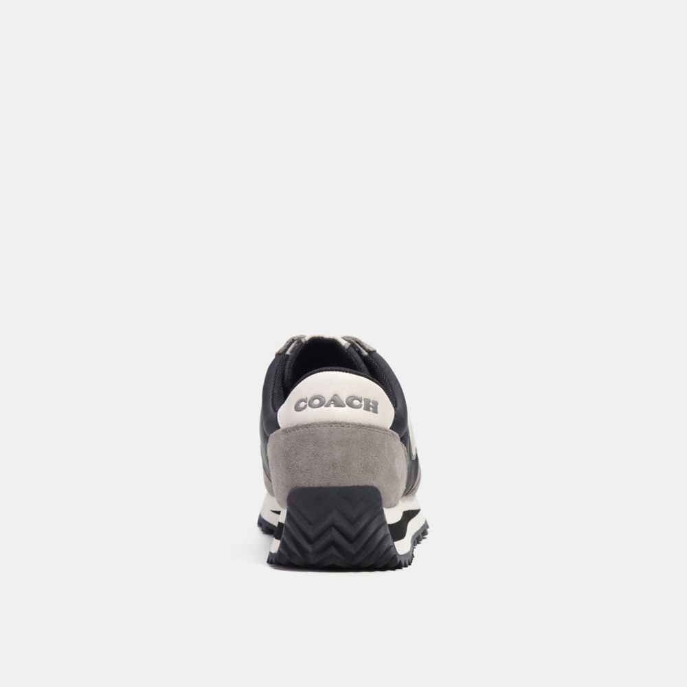 COACH®,Runner Sneaker,Suede,Leather,Casual,Fabric,Mixed Media,Logo,Color Block,Casual,,Alternate View