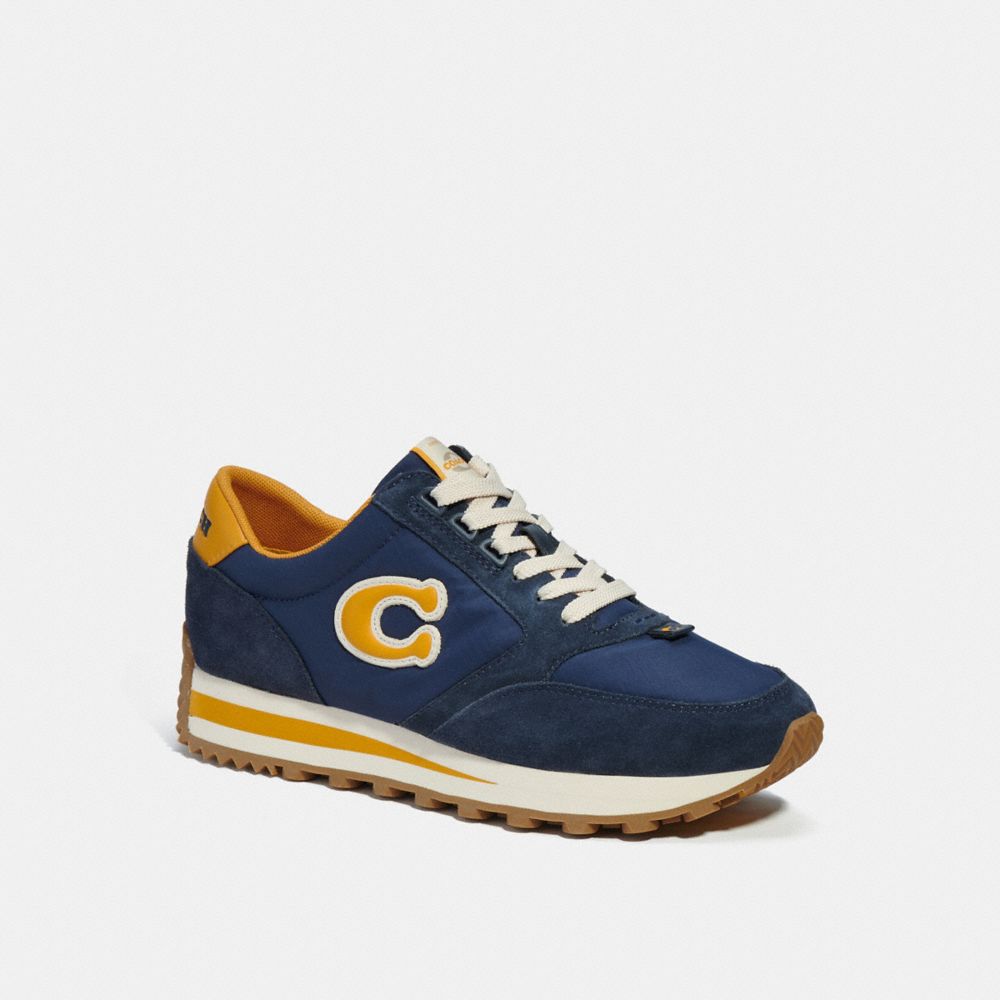 Coach Women's Runner Sneaker, Chalk/Midnight Navy