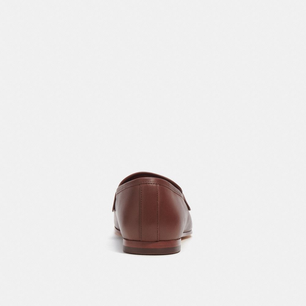 COACH®,SCULPTED SIGNATURE LOAFER,Leather,Saddle,Alternate View