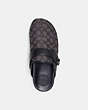 COACH®,CLOG IN SIGNATURE JACQUARD,Signature Jacquard,Charcoal/Black,Inside View,Top View