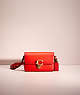 COACH®,RESTORED STUDIO SHOULDER BAG 19,Glovetanned Leather,Mini,Brass/Red Orange,Front View