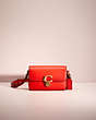 COACH®,RESTORED STUDIO SHOULDER BAG 19,Glovetanned Leather,Mini,Brass/Red Orange,Front View