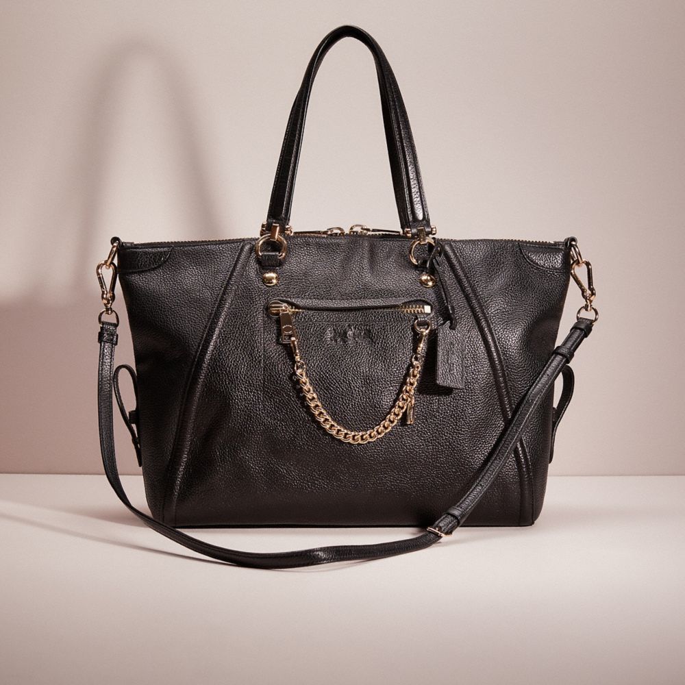 Coach black prairie online satchel