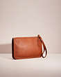 COACH®,VINTAGE CLUTCH,Leather,Large,Tan,Angle View