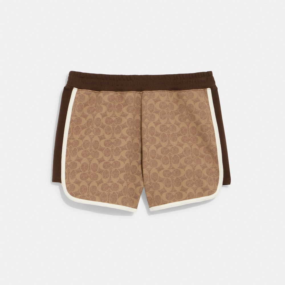 COACH®,Signature Sweat Short,,Front View