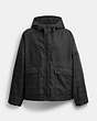 COACH®,SIGNATURE WINDBREAKER,Polyester,Black,Front View