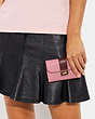 COACH®,MEDIUM GRACE WALLET,Mixed Material,Mini,Im/Shell Pink/Wine,Detail View