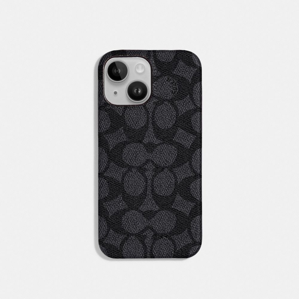 COACH® | Iphone 14 Case In Signature Canvas