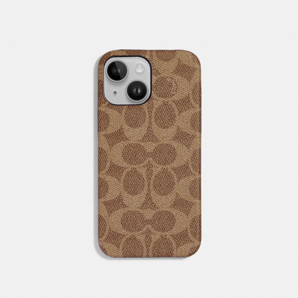 Coach iPhone 14 Pro Max Case in Signature Canvas in Grey - Size One