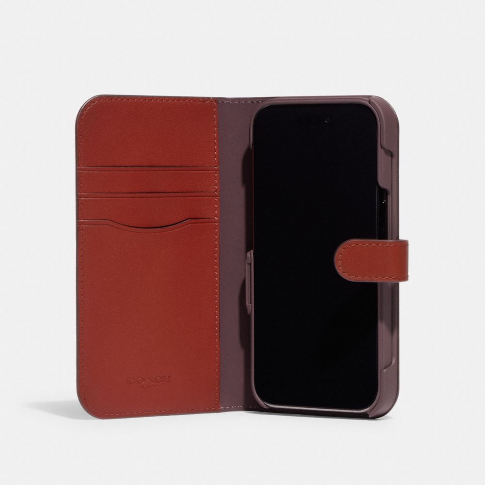 COACH®: Iphone 14 Pro Max Case In Signature Canvas