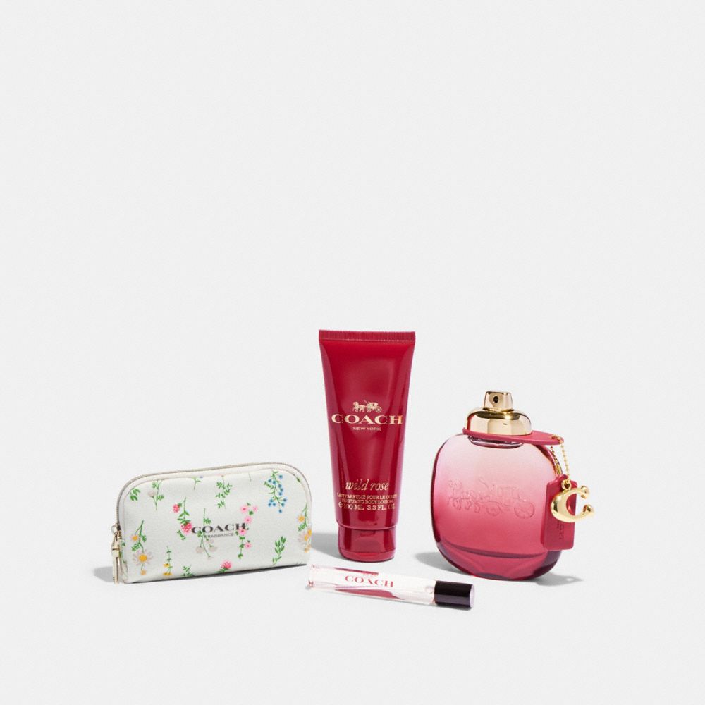 COACH®,Wild Rose Eau De Parfum 4 Piece Gift Set,,Front View