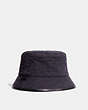 COACH®,SIGNATURE DENIM BUCKET HAT,Black,Front View