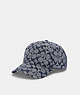 COACH®,SIGNATURE CHAMBRAY BASEBALL HAT,Chambray,Front View