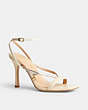 COACH®,KALI HEEL,Ivory/Platinum Champagne,Front View