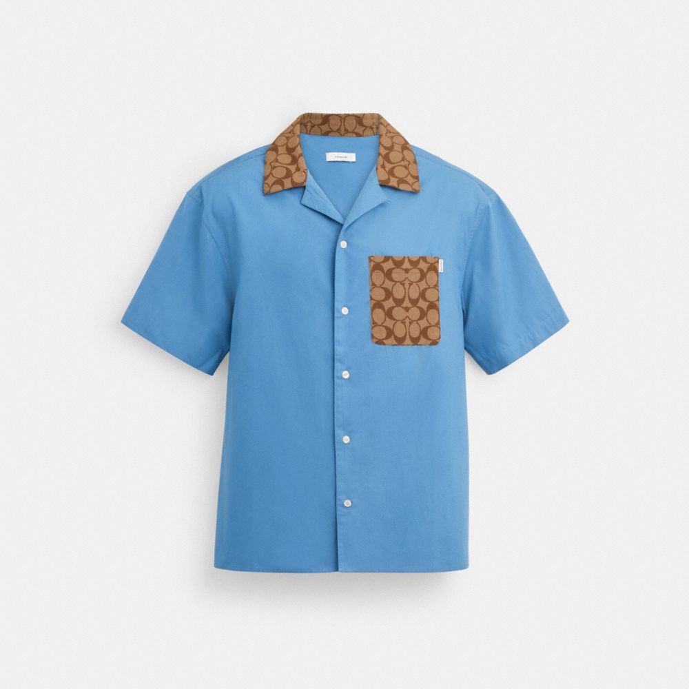 COACH®  Signature Colorblock Camp Shirt