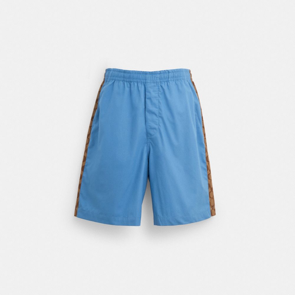 Colorblock Drawstring Waist Shorts for Men