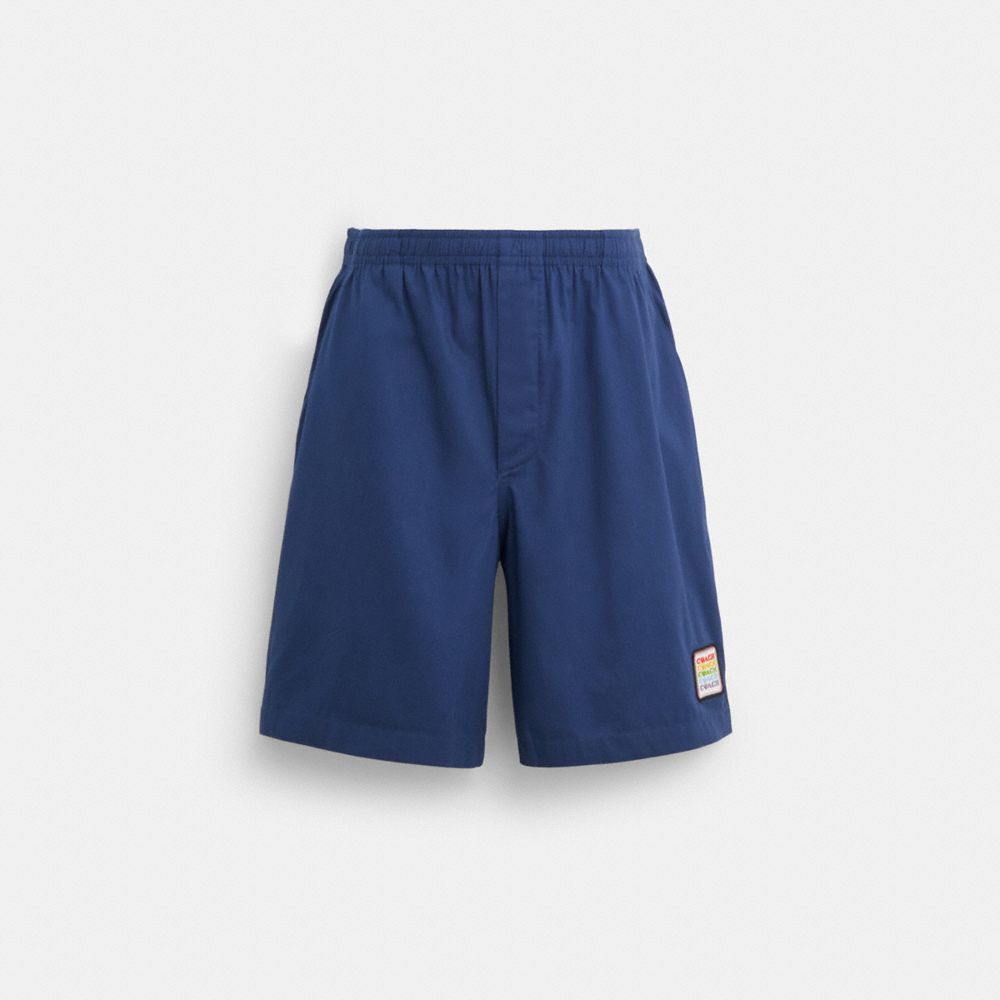 COACH®  Drawstring Shorts With Patches