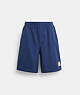 COACH®,DRAWSTRING SHORTS WITH PATCHES,Navy,Front View