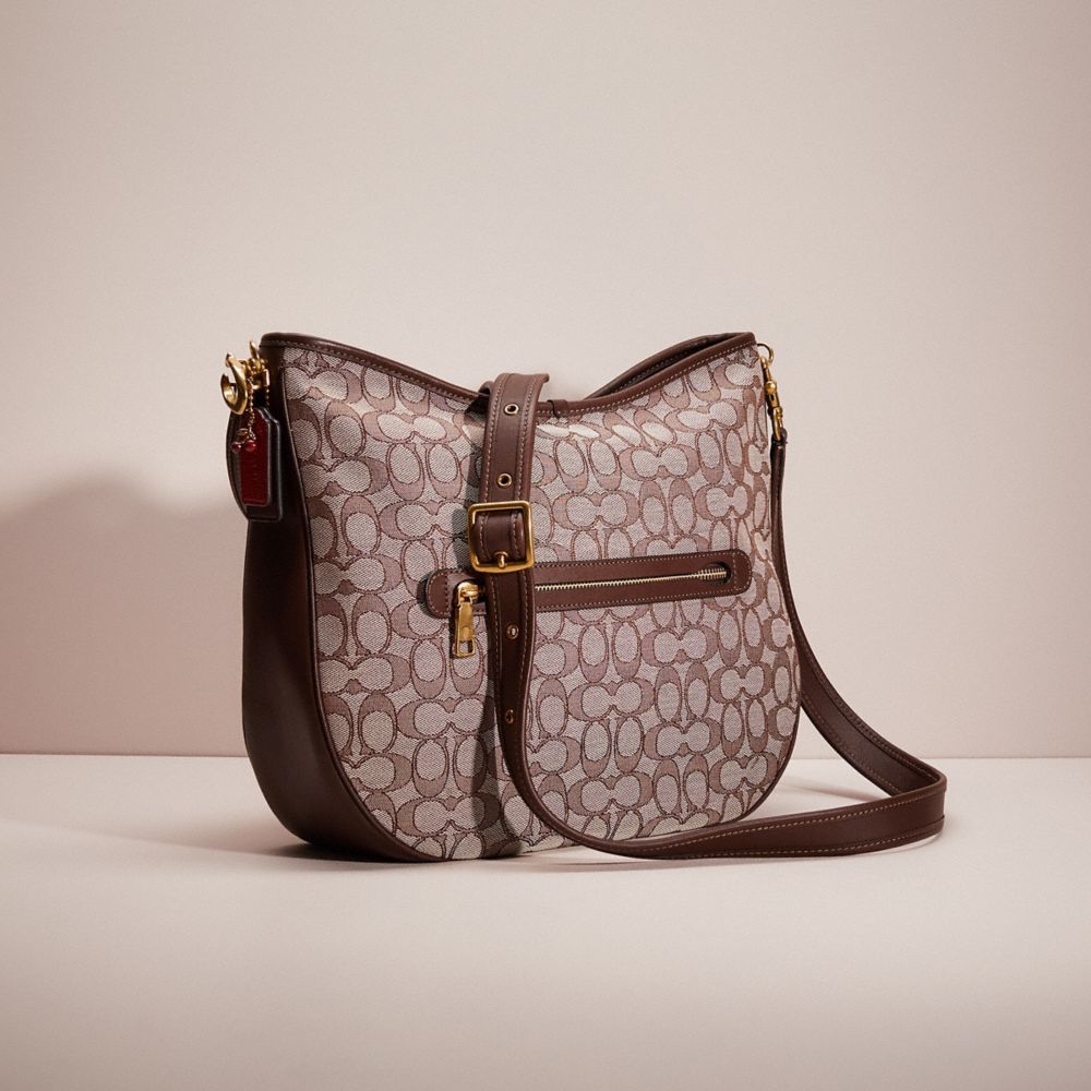 Upcrafted Soft Tabby Hobo In Signature Jacquard COACH