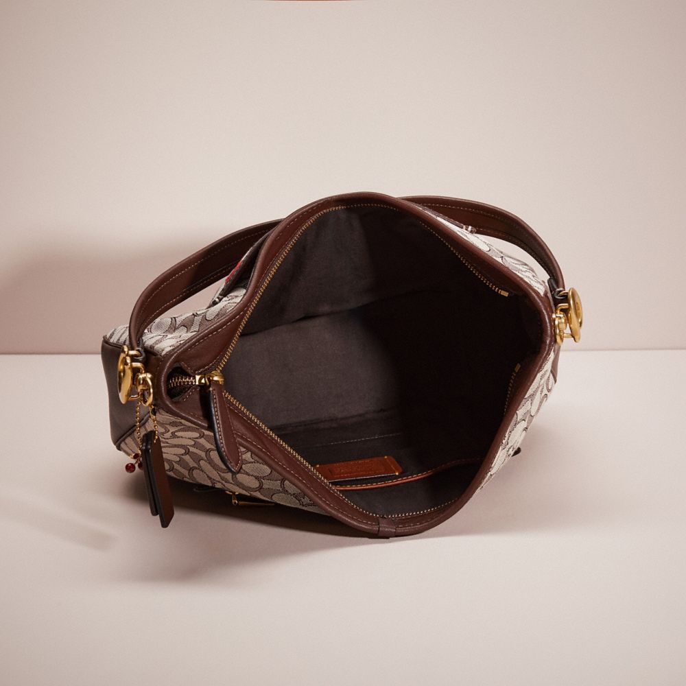 Coach ivie hobo in signature jacquard new arrivals