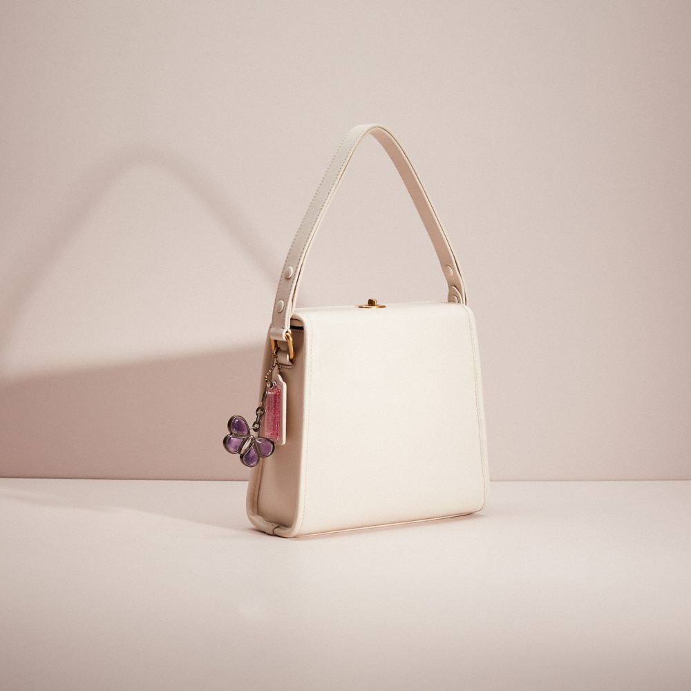 Coach turnlock shoulder bag white new arrivals