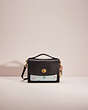 COACH®,UPCRAFTED KIP TURNLOCK CROSSBODY,Glovetanned Leather,Mini,Brass/Black,Front View