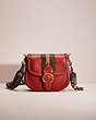 COACH®,UPCRAFTED BEAT SADDLE BAG,Glovetanned Leather,Small,Brass/Red Sand,Front View