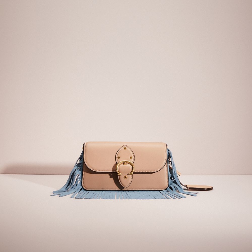 Brass Taupe Upcrafted Beat Crossbody Clutch