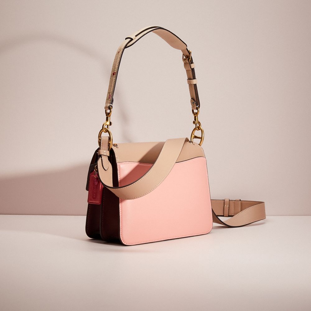 COACH “Beat” Colorblock Leather and Suede Crossbody/Shoulder Bag Multicolor