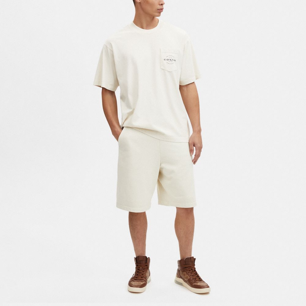 COACH®,ガーメント ダイ ショーツ,トップス&パンツ,ｸﾘｰﾑ