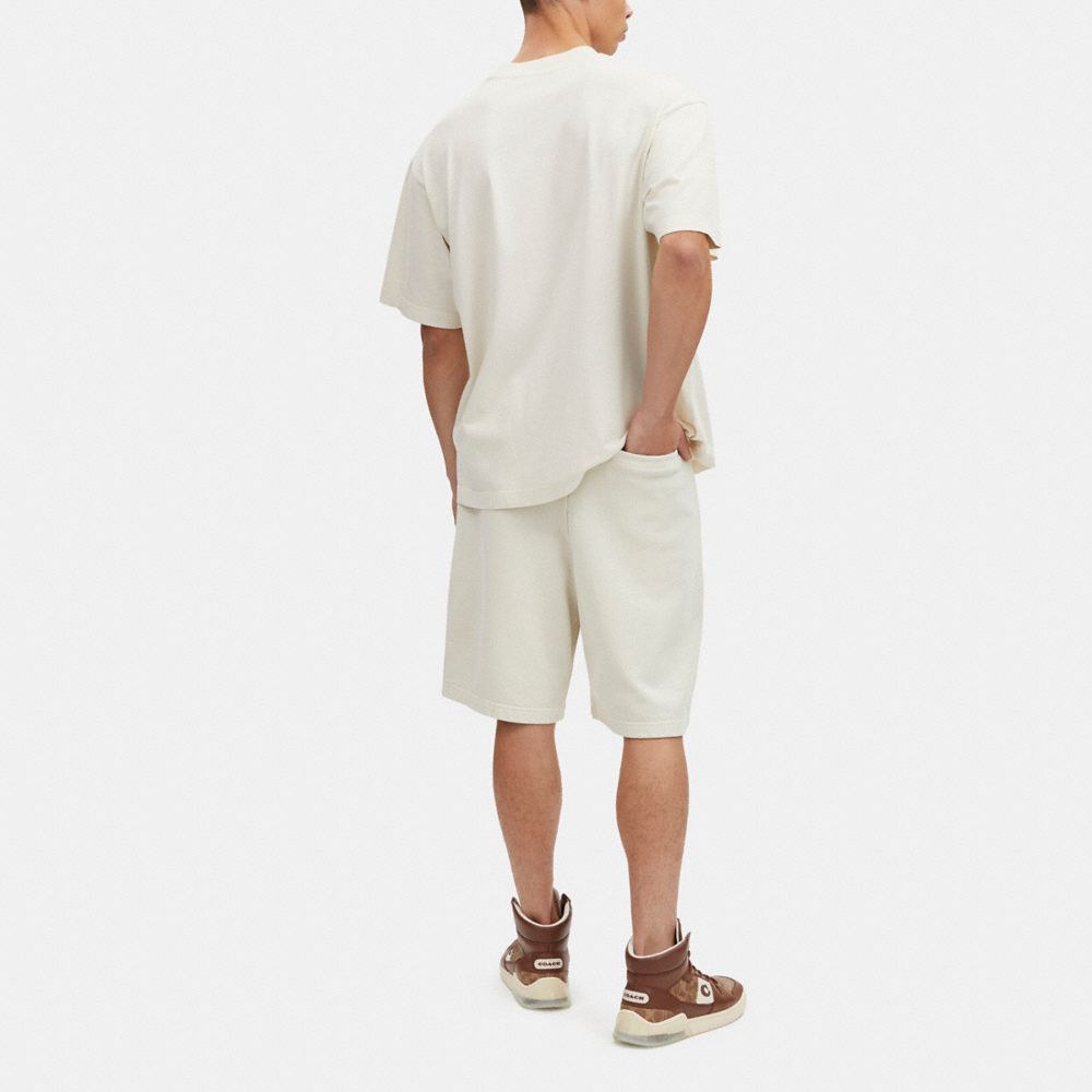 COACH®,ガーメント ダイ ショーツ,トップス&パンツ,ｸﾘｰﾑ