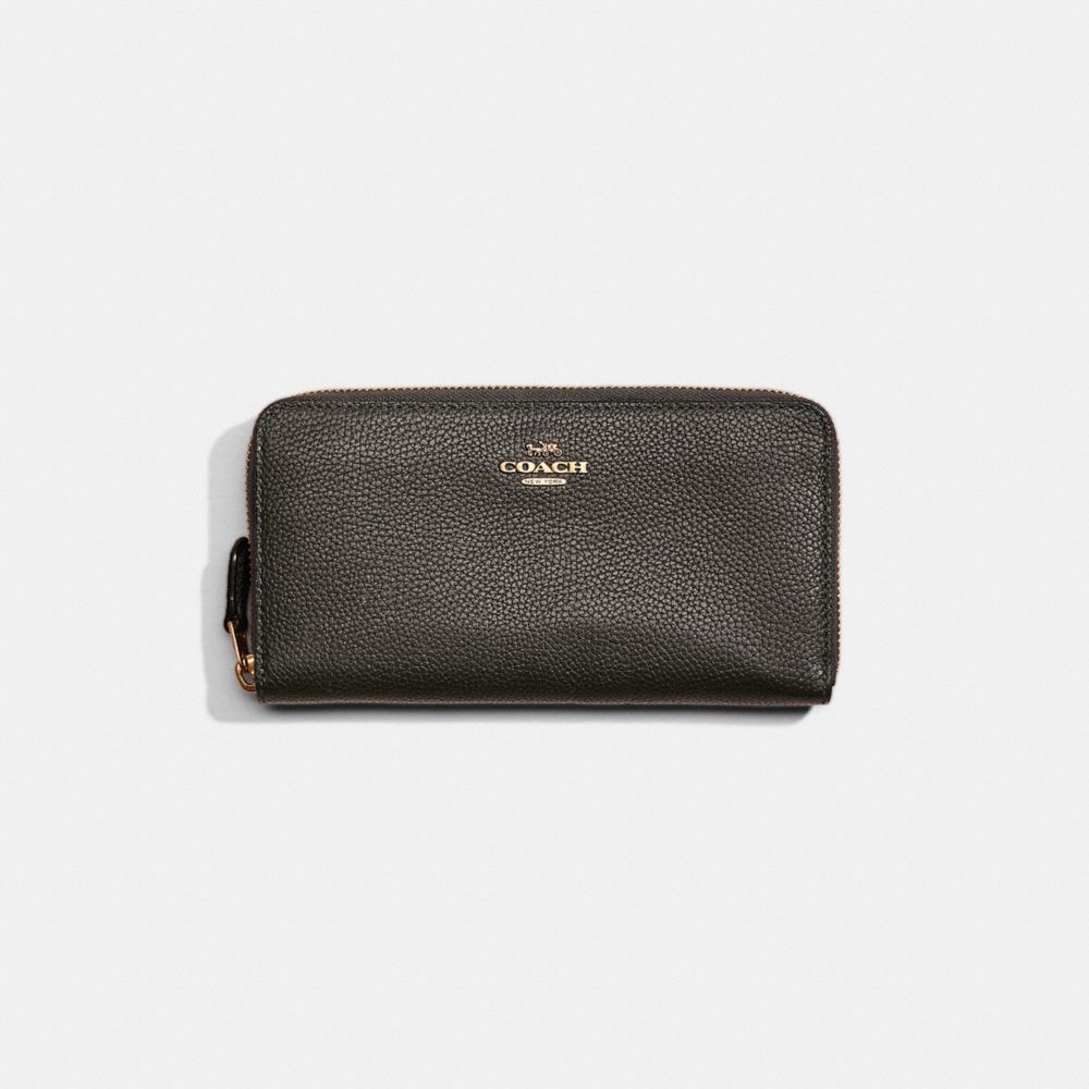 Coach accordion discount zip wallet sale