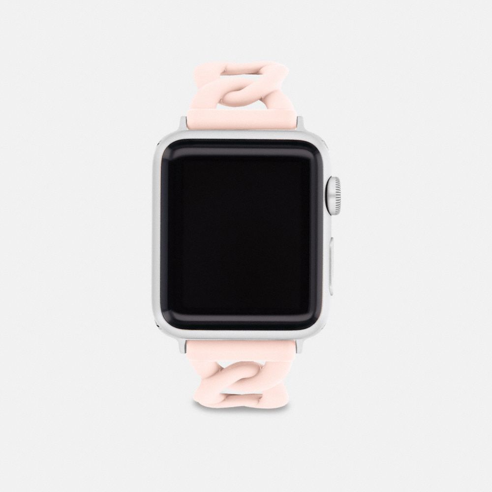 COACH®,APPLE WATCH® STRAP, 38MM AND 41MM,Blush,Front View