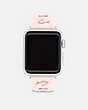 COACH®,APPLE WATCH® STRAP, 38MM AND 41MM,Stainless Steel,Blush,Front View