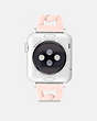 COACH®,APPLE WATCH® STRAP, 38MM AND 41MM,Stainless Steel,Blush,Back View