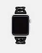 COACH®,APPLE WATCH® STRAP, 38MM AND 41MM,Stainless Steel,Black,Front View