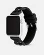COACH®,APPLE WATCH® STRAP, 38MM AND 41MM,Stainless Steel,Black,Angle View