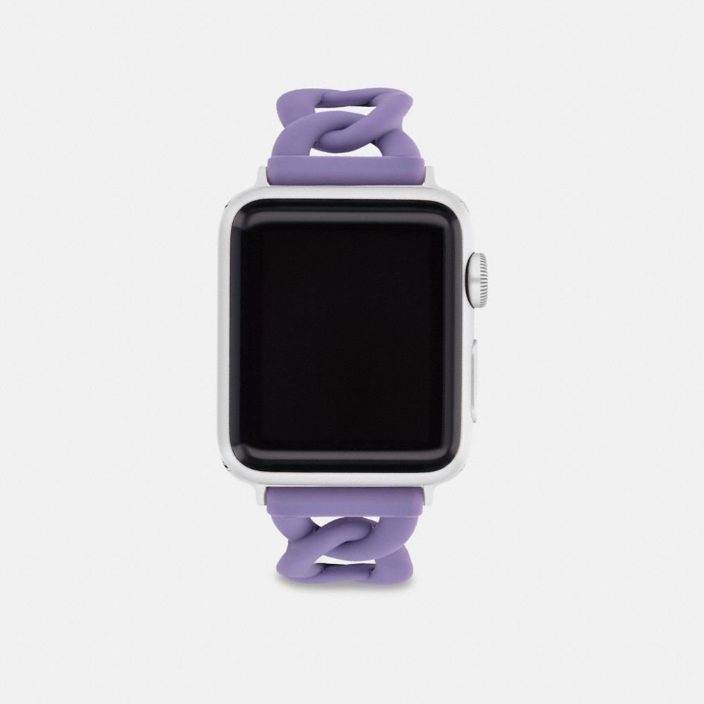 COACH®,APPLE WATCH® STRAP, 38MM AND 41MM,Light Purple,Front View