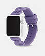 COACH®,APPLE WATCH® STRAP, 38MM AND 41MM,Stainless Steel,Light Purple,Angle View