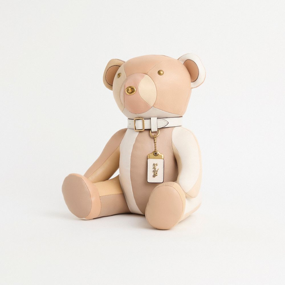 COACH®,Remade Collectible Bear,,Front View