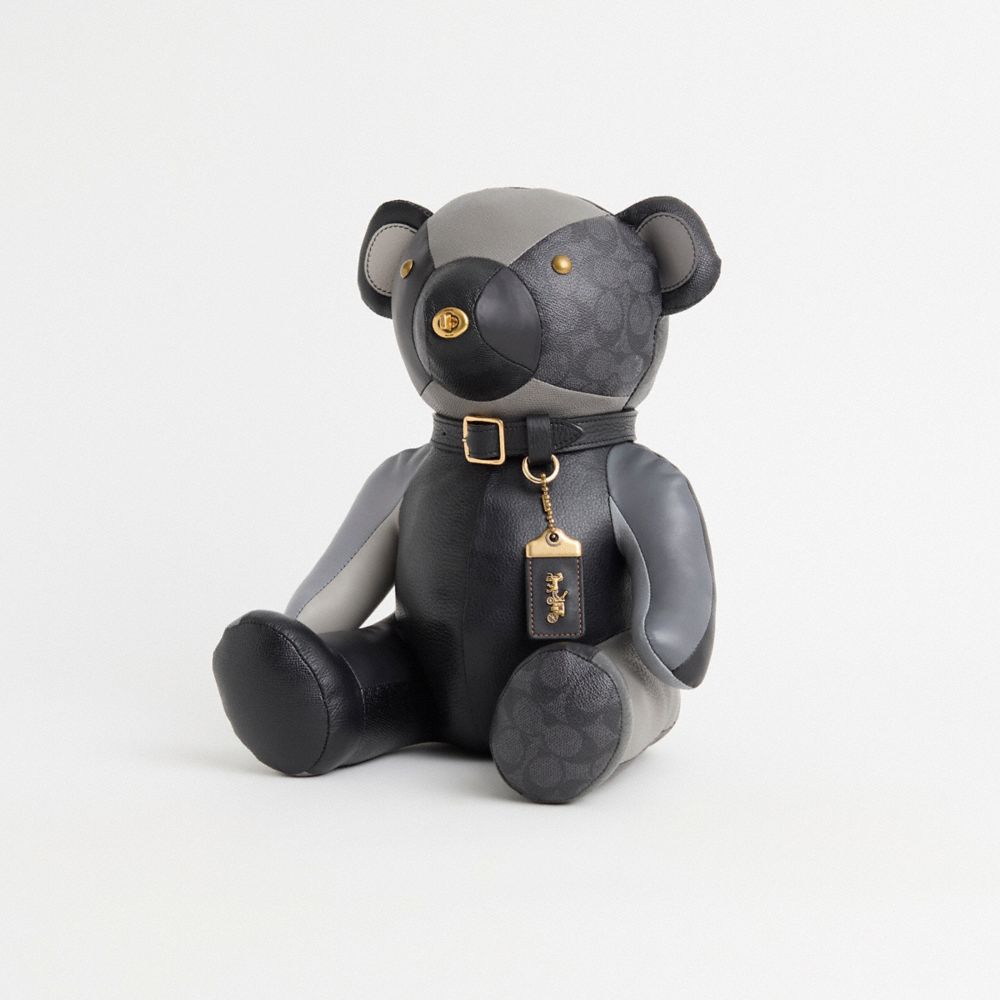 COACH®,Remade Collectible Bear,,Front View