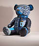 COACH®,REMADE COLLECTIBLE BEAR,X-Large,Valentine's Day,Denim,Front View