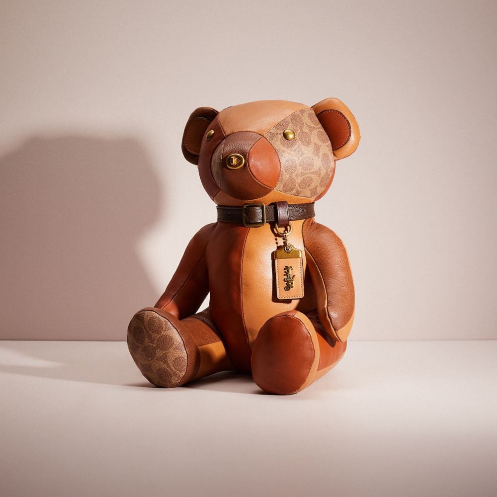 COACH®,Remade Collectible Bear,,Front View