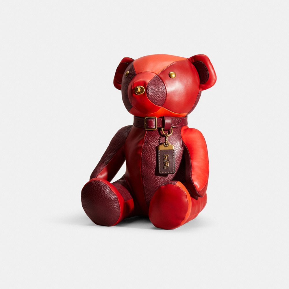 COACH®,Remade Collectible Bear,,Front View