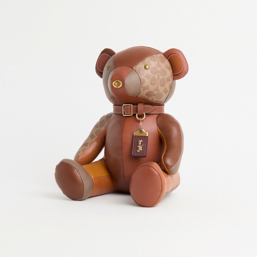 COACH®,Remade Collectible Bear,,Front View