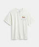 COACH®,COACH X OBSERVED BY US T-SHIRT,cotton,Cream Multi,Front View