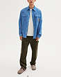 COACH®,COACH X OBSERVED BY US CHAMBRAY SHIRT,cotton,Blue,Scale View
