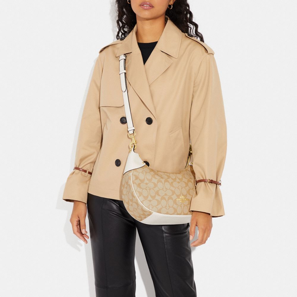 COACH®,Mara Hobo In Signature Canvas,,Detail View